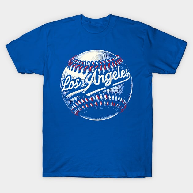 Los Angeles California Baseball Sports Fan T-Shirt by TeeShirt_Expressive